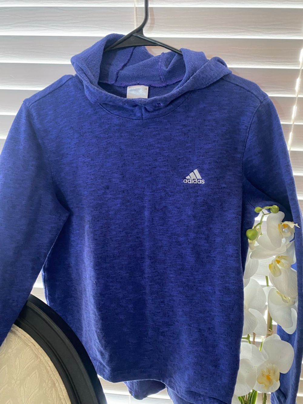 Adidas women’s Purple and blue Crewneck Hoodie